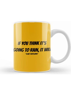 Baskı Dükkanı Clint Eastwood Quotes Gift Vintage Retro Rainbow Style Kupa Bardak Porselen