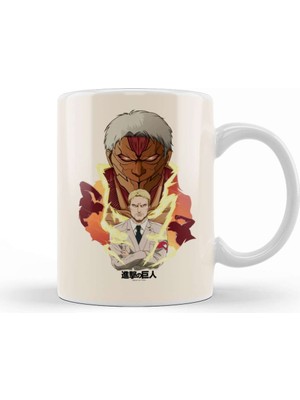 Baskı Dükkanı Shingeki No Kyojin Attack On Titan Reiner Braun Armored Titan Kupa Bardak Porselen