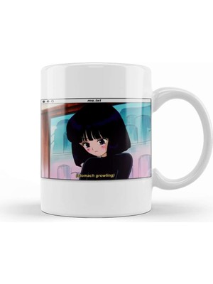 Baskı Dükkanı Sailor Moon Hotaru Tomoe Is Hungry Kupa Bardak Porselen