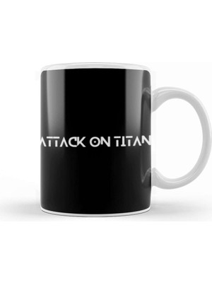 Baskı Dükkanı Attack On Titan Kupa Bardak Porselen
