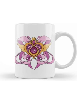 Baskı Dükkanı Sailor Moon Heart Kupa Bardak Porselen