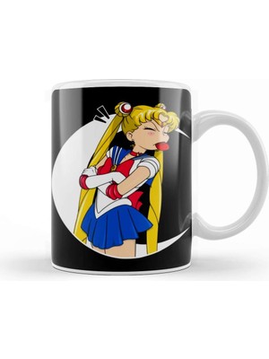 Baskı Dükkanı Sailor Moon Kupa Bardak Porselen