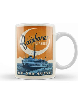 Baskı Dükkanı Istanbul Boğazı Kupa Bardak Porselen