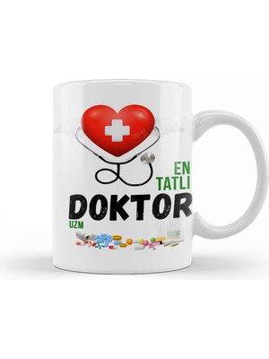 Baskı Dükkanı Doktor Doktora Hediye Kupa Bardak Porselen