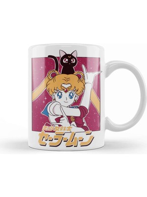 Baskı Dükkanı Sailor Moon 05 Kupa Bardak Porselen