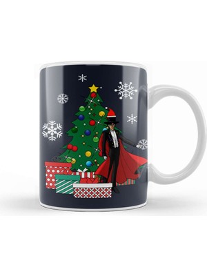 Baskı Dükkanı Tuxedo Mask Around The Christmas Tree Sailor Moon Kupa Bardak Porselen