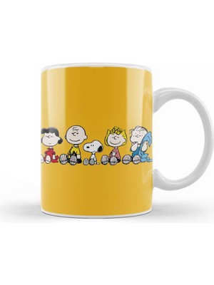 Baskı Dükkanı Snoopy And Friend 01 Kupa Bardak Porselen