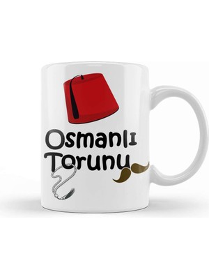 Baskı Dükkanı Osmanlı Torunu Kupa Bardak Porselen