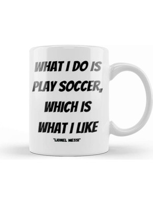 Baskı Dükkanı Lionel Messi Quotes Gifts Kupa Bardak Porselen