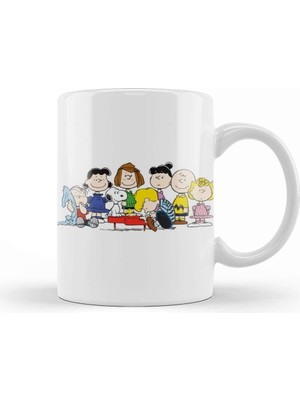 Baskı Dükkanı Snoopy And Friend Funny Kupa Bardak Porselen