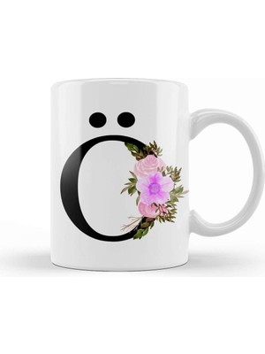 Baskı Dükkanı Ö Harfi Kupa Bardak Porselen