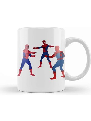 Baskı Dükkanı Marvel Spiderman Kupa Bardak Porselen