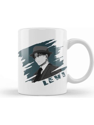 Baskı Dükkanı Levi Attack On Titan Levi Ackerman In Suit Kid Gang Kupa Bardak Porselen