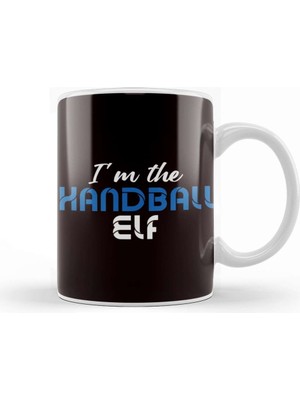 Baskı Dükkanı Handball Elf Handballer Ball Sports Team Coach Trainer Game Kupa Bardak Porselen