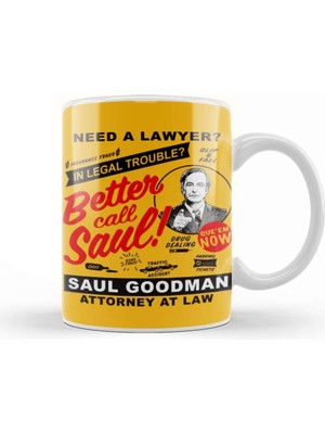 Baskı Dükkanı Need A Lawyer Then Call Saul Better Call Saul Tv Show Kupa Bardak Porselen