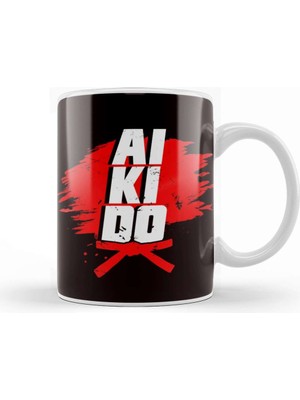 Baskı Dükkanı Aikido Master Fighter Martial Arts Fight Coach Self Defense Kupa Bardak Porselen