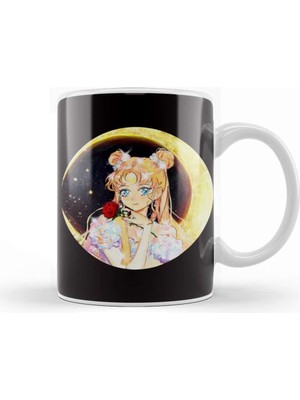 Baskı Dükkanı Sailor Moon Light Fanart 02 Kupa Bardak Porselen