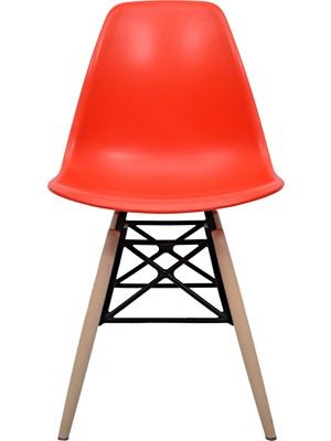 Dorcia Home Eames Plastik Kafesli Sandalye - 2 Adet - Cafe Balkon Mutfak Sandalyesi