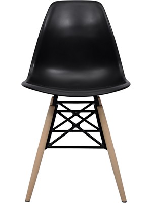 Dorcia Home Eames Plastik Kafesli Sandalye - 2 Adet - Cafe Balkon Mutfak Sandalyesi