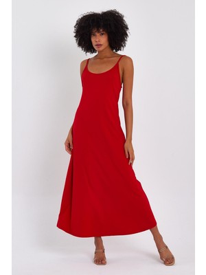 Alexander Gardi Kloş Kesim Uzun Elbise Klasik Tarzda Özel Günler İçin Kırmızı