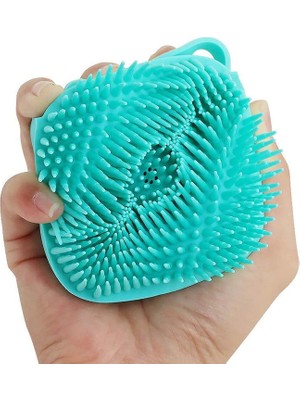 Noyiska Kedi ve Köpek Şampuan Hazneli Fırça Evcil Hayvan Yıkama Fırçası Silikon Duş Temizlik Fırçalı Hazneli Yıkama