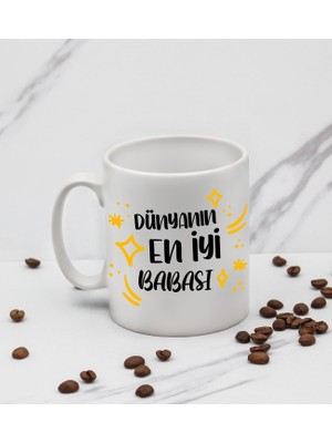 Vega Hediye Dünyanın En Iyi Babası Tasarım Kupa Babaya Hediye Kupa Bardak Mug B1
