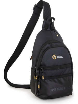 Nas Bag-Nas Polo (Waterproof) Outdoor Erkek Bel Ve Çapraz Body Bag Siyah