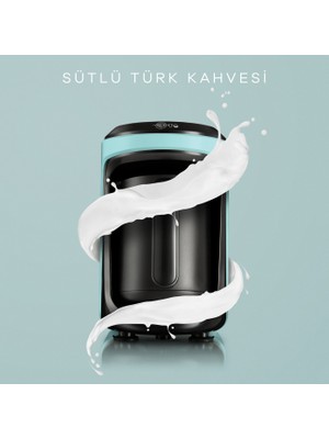 Karaca Hatır Hüps Sütlü Türk Kahve Makinesi Aqua Green