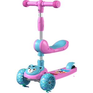 Çocuk Scooter 1-3-6-8-12 Yaş Oturabilir Üçü Bir Arada Yo-Yo Araba Scooter (Yurt Dışından)