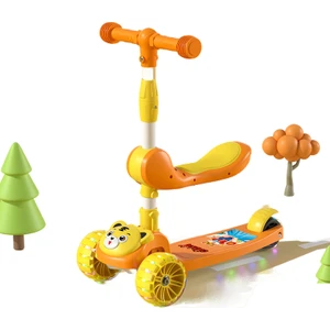 Çocuk Scooter 1-3-6-8-12 Yaş Oturabilir Üçü Bir Arada Yo-Yo Araba Scooter (Yurt Dışından)