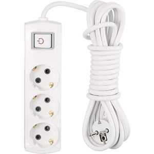 Grup Priz 3'lü 3 Metre Topraklı Anahtarlı