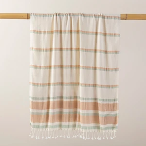 Nantes Peştamal 90 x 170 cm Ekru/turuncu