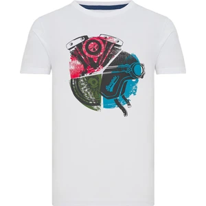 Tyre T-Shirt Beyaz Erkek T-Shirt RFTYRE23-10