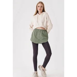 1888 Sweatshirt ve Kazak Altı Gömlek Etek - Haki