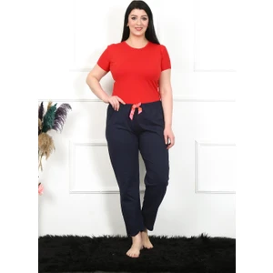 Kadın Pamuklu Büyük Beden Alt Pijama 27472