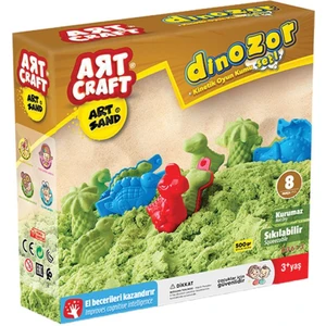 Art Craft Kinetik Kum 500 gr Dinazor Set