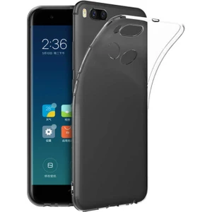 Xiaomi Mi 5x ile Uyumlu Kapak 1mm Süper Silikon Şeffaf Kılıf