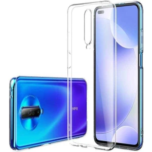 Xiaomi Poco X2 ile Uyumlu Kapak 1mm Süper Silikon Şeffaf Kılıf