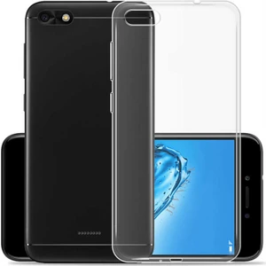 Xiaomi Redmi 6A ile Uyumlu Kapak 1mm Süper Silikon Şeffaf Kılıf