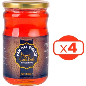 Van Bal Birliği Çiçek Balı 850 gr x 4 Adet