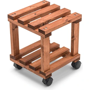 Tekerlekli Damacana Altlığı Saksı Altlığı Damacana Yükseltici Damacana Standı Ahşap Damacana Altlığı Meşe