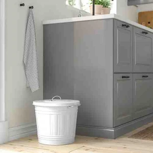 IKEA Knodd Beyaz Çöp Kutusu 16 lt