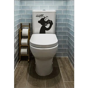 Kt Grup Öff Klozet Kapağı Sticker Wc Tuvalet Komik Şirin Etiket Çıkartma