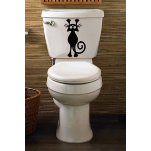 Kt Grup Munzur Kedi Klozet Kapağı ve Banyo Sticker