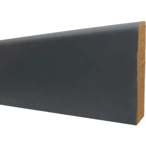By İstanbul 8 cm Antrasit Gri Düz Model Laminat Parke Süpürgelik Modeli Finiş Folyo Kaplama 227-D