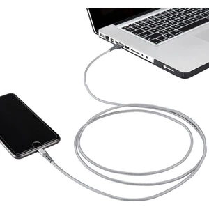 Mfı Lightning iPhone Hızlı Şarj ve Data Kablosu 1 Metre Gri