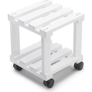 Tekerlekli Damacana Altlığı Saksı Altlığı Damacana Yükseltici Damacana Standı Ahşap Damacana Altlığı Beyaz