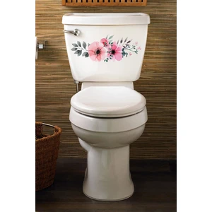 Kt Grup Renkli Çiçekler Klozet Kapağı ve Banyo Sticker