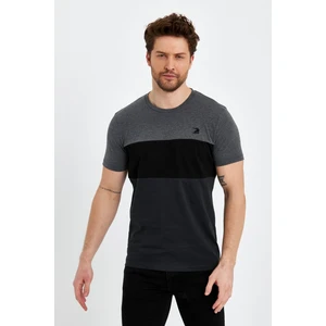 Bisiklet Yaka Kısa Kollu Desenli Penye Erkek Tshirt