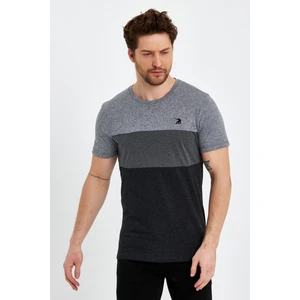 Bisiklet Yaka Kısa Kollu Desenli Penye Erkek Tshirt